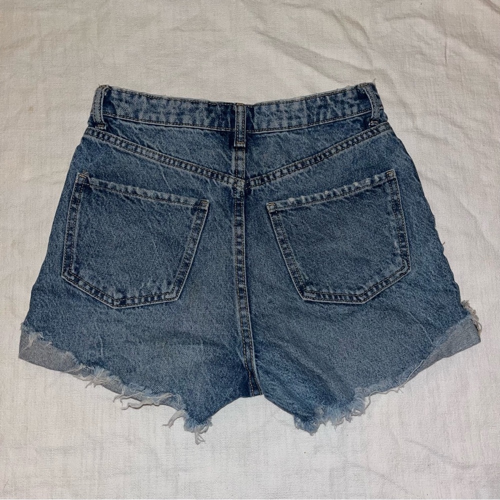 ZARA high waisted jean shorts
